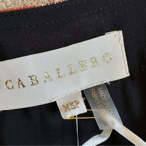 Anthropologie Caballero Metallic Floral Deep V-Neck Maxi Dress Brown Motif - Picture 15 of 16